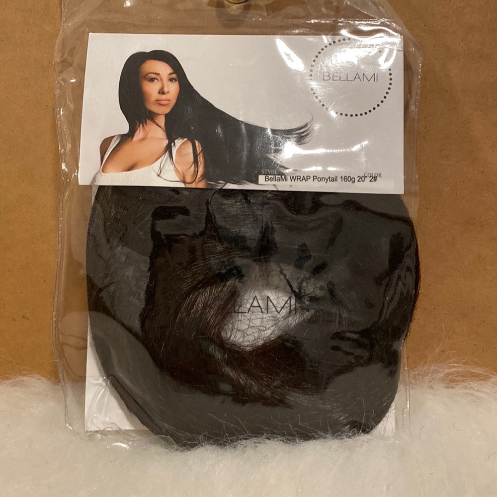 Bellami 20’’ dark brown hair extension pony wrap